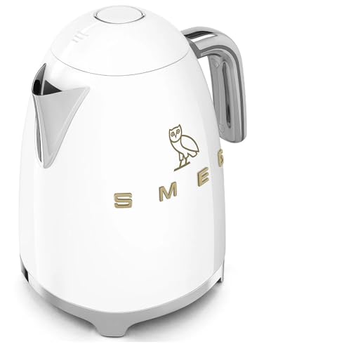 Smeg x OVO 1.7L Electric Kettle, 50's Retro Style for Modern Kitchens, Perfect for Office & Home, Fast Heating & Easy Cl