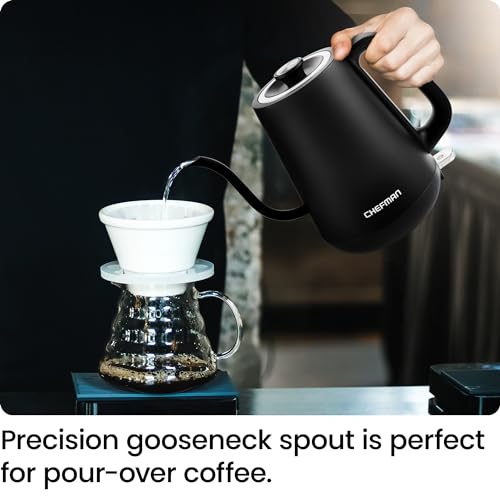 Chefman 0.8L Gooseneck Electric Kettle for Coffee and Tea - Black  
Chefman Electric Kettle for Coffee and Tea - One-Tou