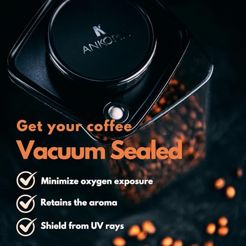 Patented Turn-n-Seal Canister Coffee Vacuum Container Keeps Your Coffee Fresh Longer (Half Pound)
| Airtight Vacuum Sea